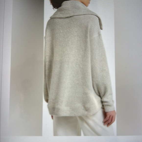 Sweaty Betty Restful Boucle 1/2 Zip sweatshirt Womens 12 Workout cowl neck Warm - Picture 4 of 14